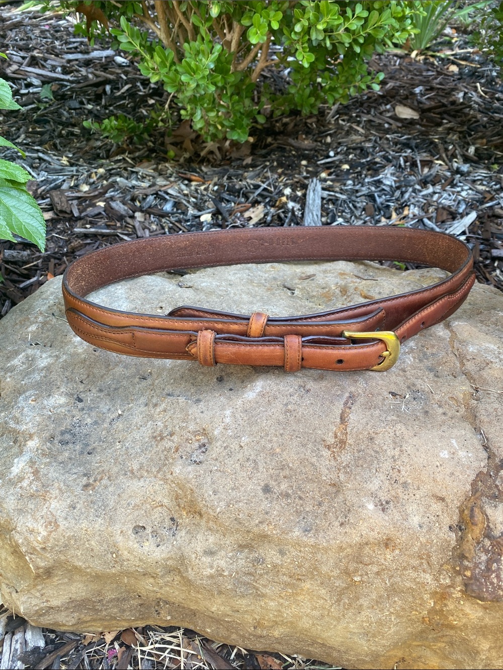 3d Belt Classic Brown Leather Men’s RANGER Belt with Brass Buckle